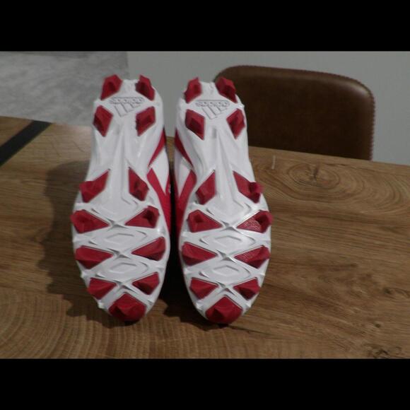 adidas Icon 7 Mid MD Baseball Cleats Red / White S23921 Men's 11.5 - Picture 3 of 7